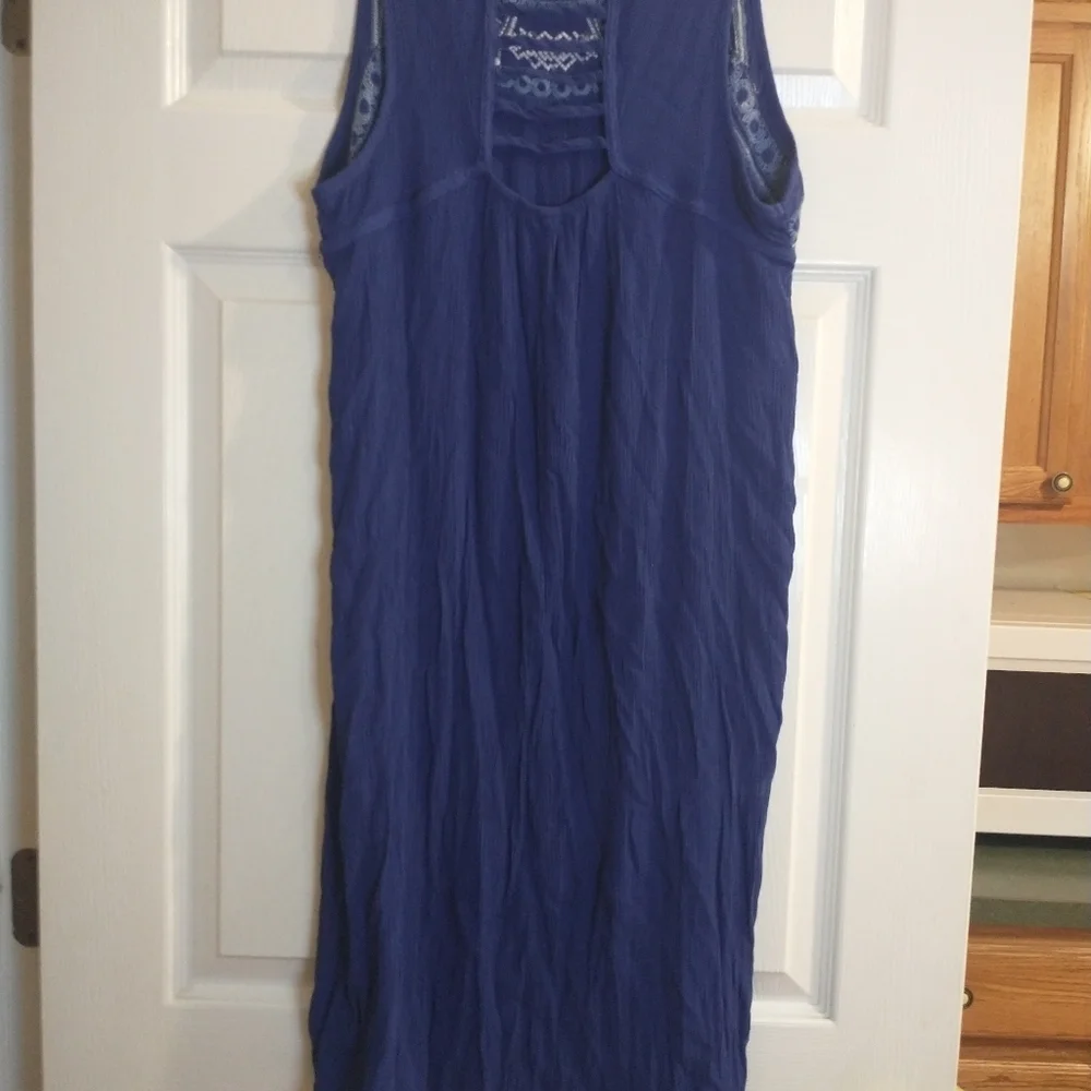 Embroidered Sleeveless Dresses - Blue, Pink, Purple - Picture 4 of 14